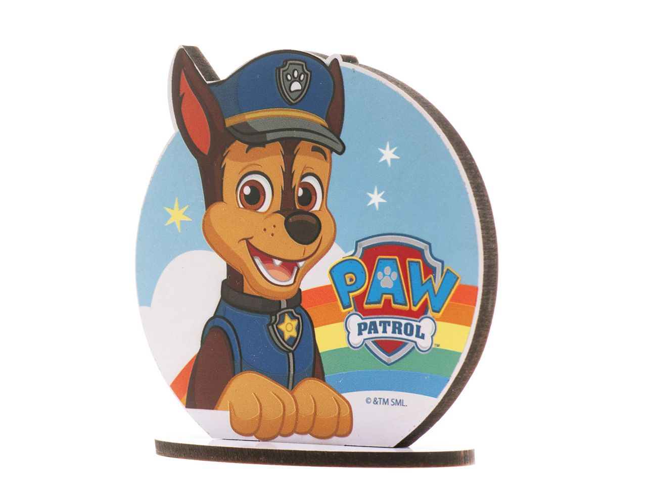 cake topper chase paw patrol 12x12 5cm