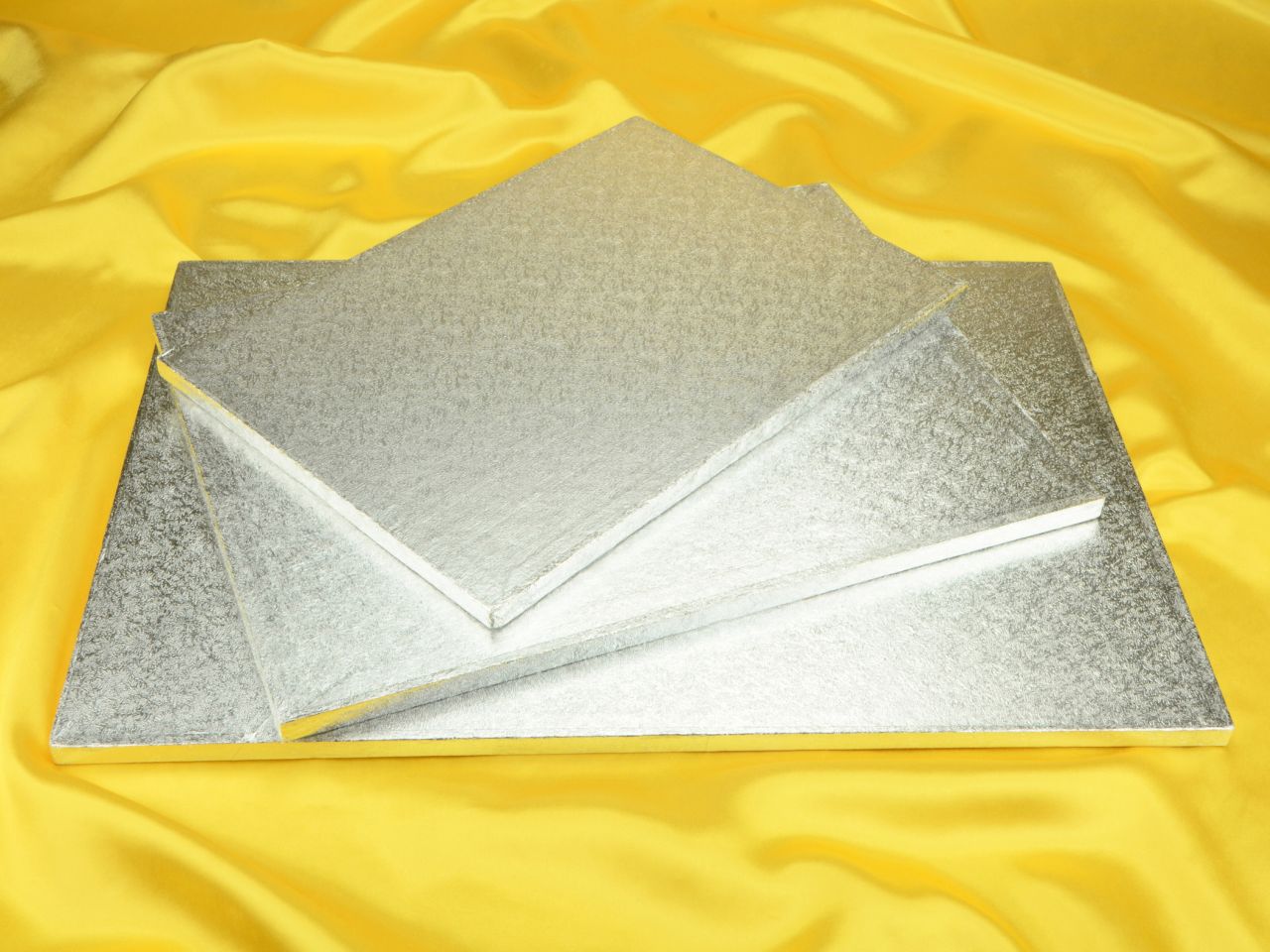 cakeboard rechteck 51x36cm silber