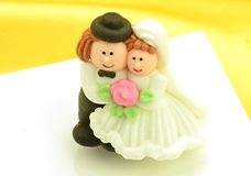3D-motifs and toppers for wedding and love