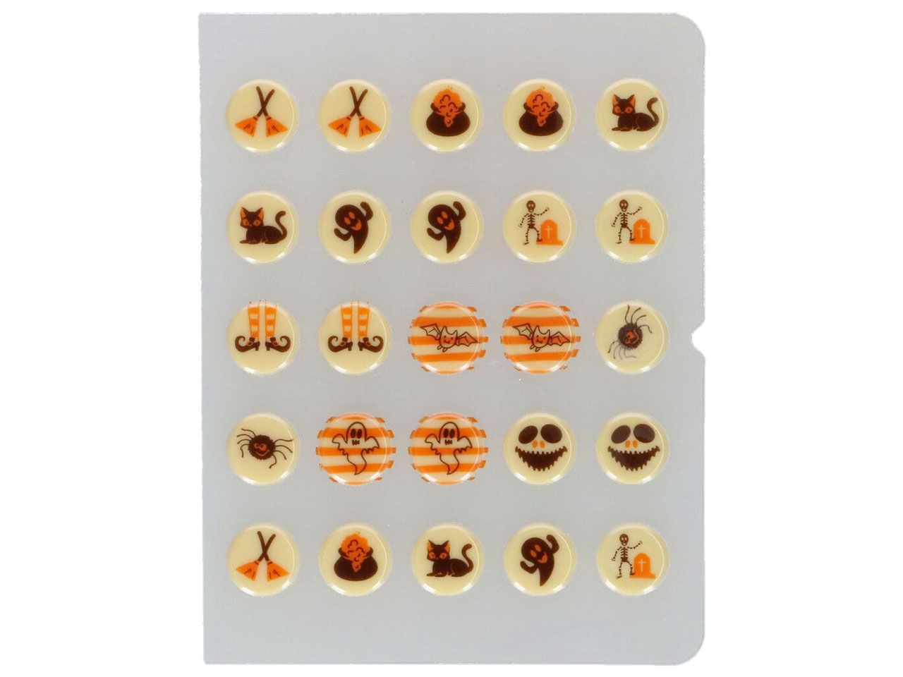 schokoladendekor halloween 2cm 25 stueck