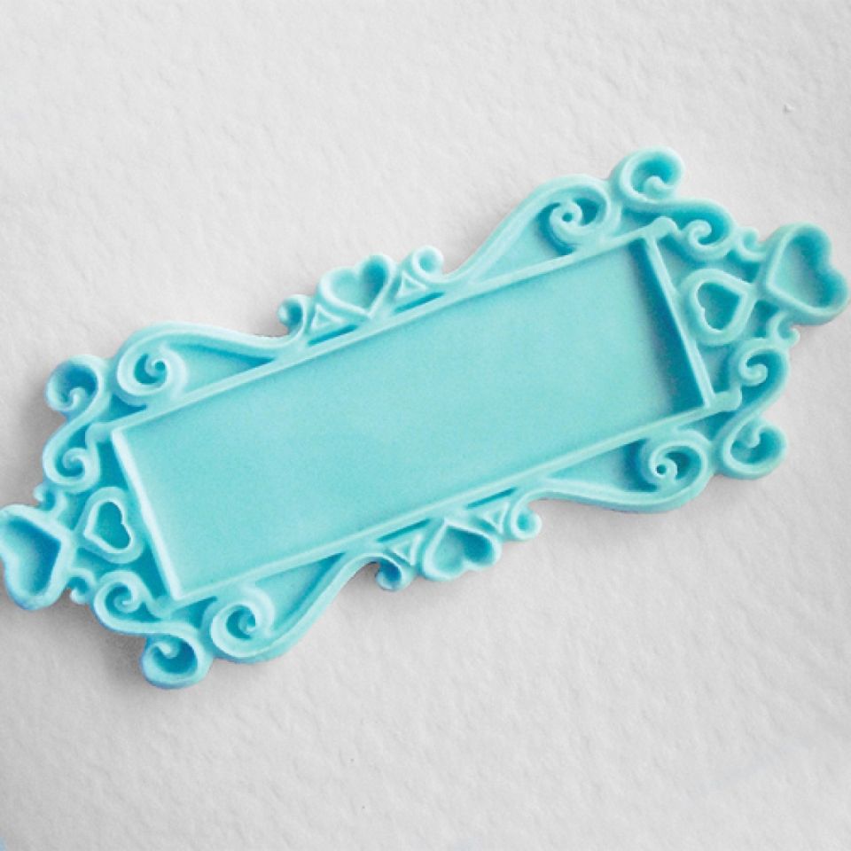 fondant mould plaque rectangle