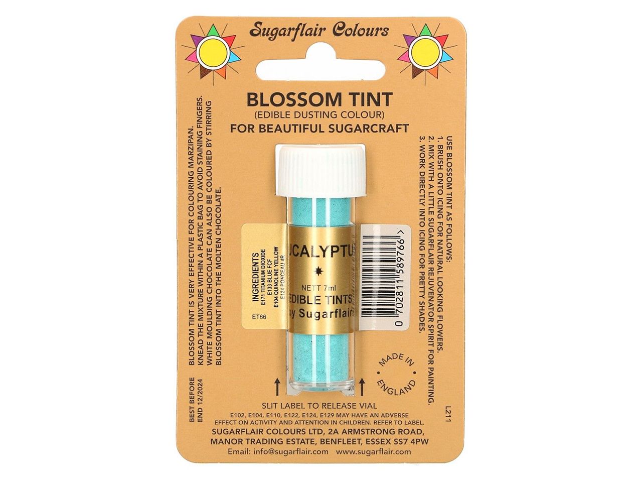 sugarflair puderfarbe eucalyptus 7ml