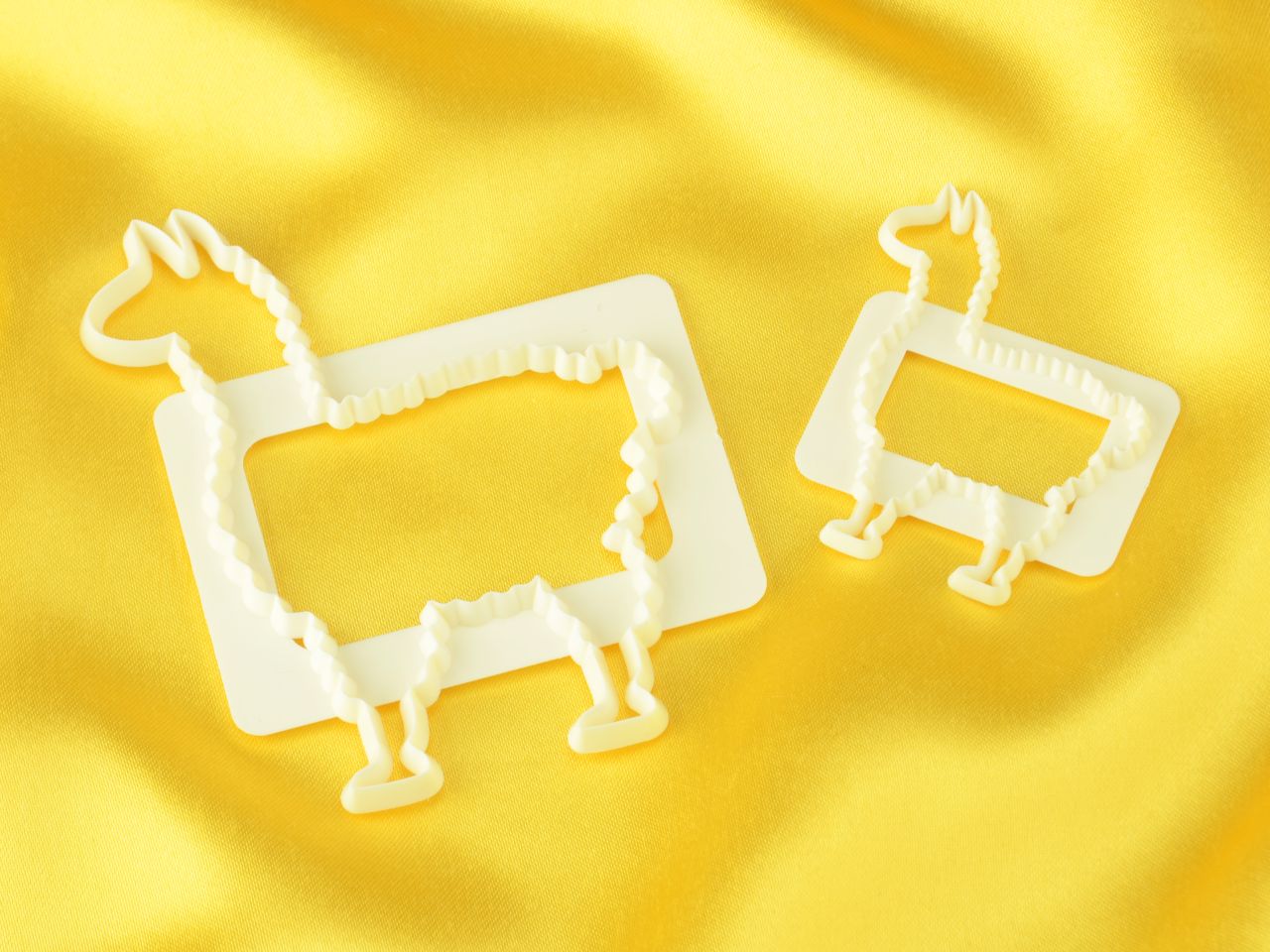 fondant cutter lama set of 2