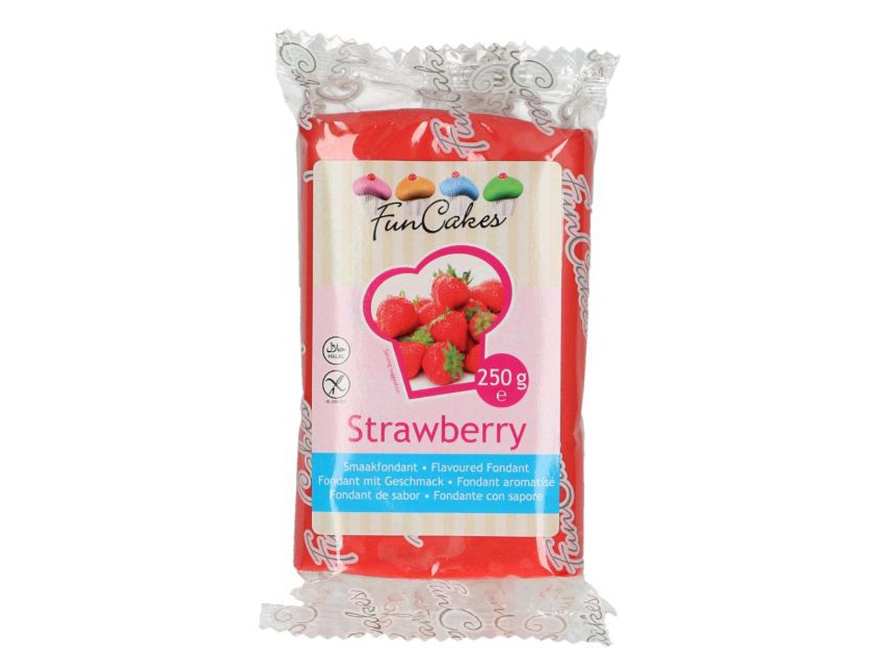 funcakes fondant flavour erdbeere 250g
