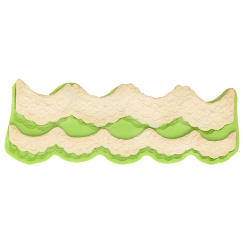 fondantform borduere filigran drops 2er 32 cm