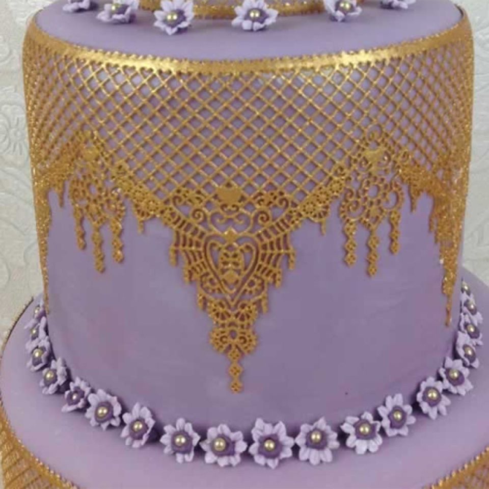 cake lace silicone mould for edible lace ophelia