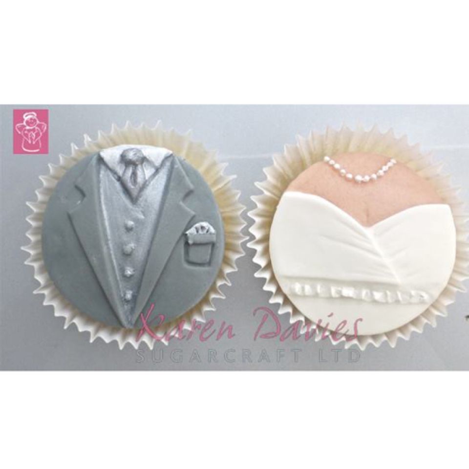 karen davies fondant mould bride groom