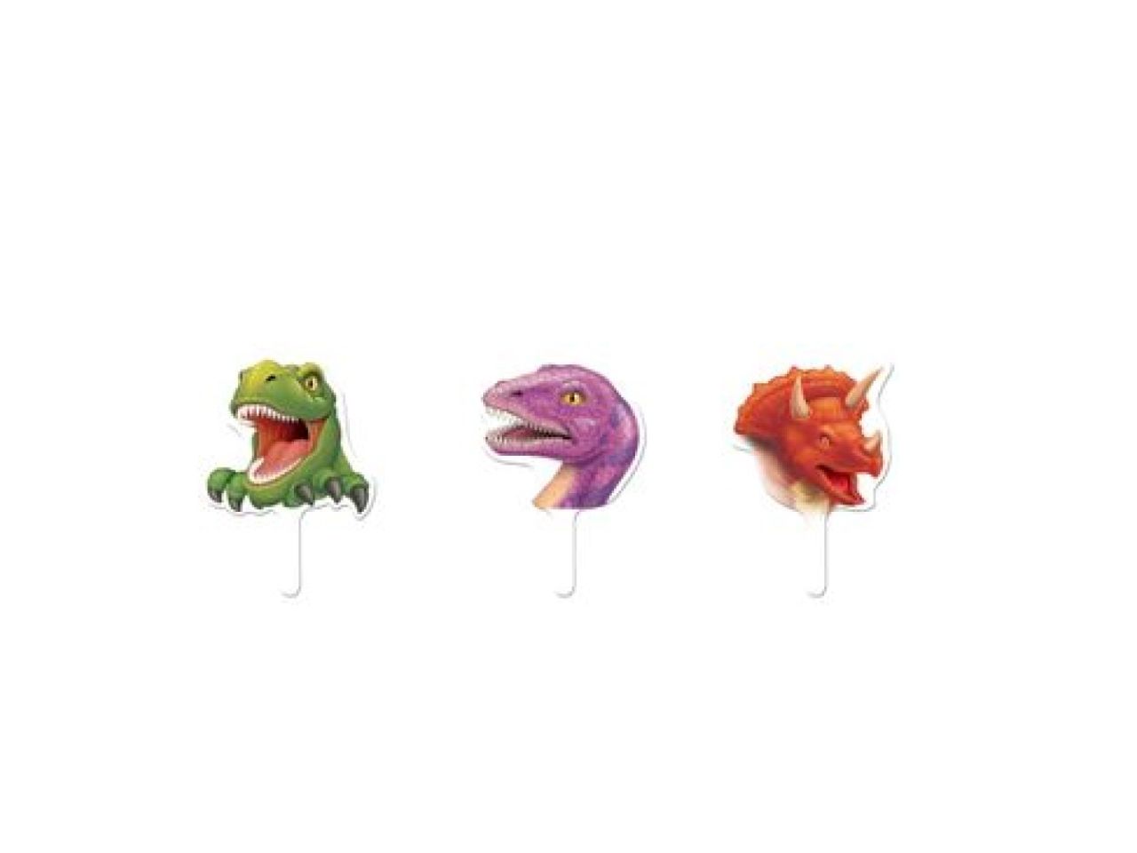 torten topper dinosaurier koenigreich 12 stk 6 4 cm