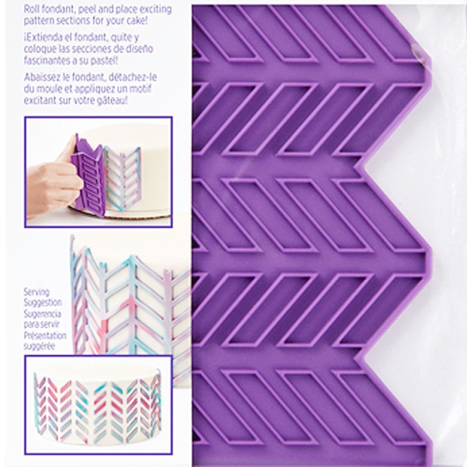 wilton fondantform fischgraeten herringbone