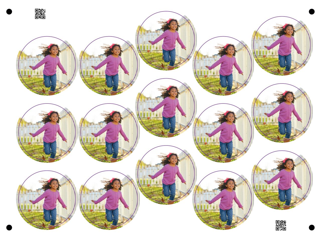 personalised button cake toppers 5cm 15 pieces