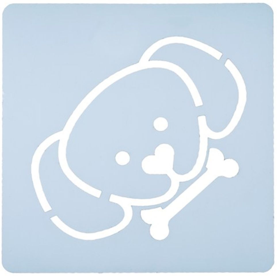 cookie stencil stencil dog 6 5cm culpitt
