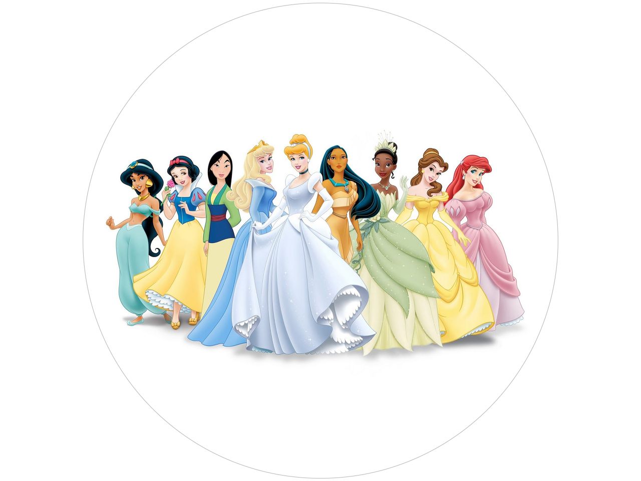 fondant paper princess round 20cm