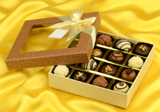 Verpackungen für Pralinen und Schokolade