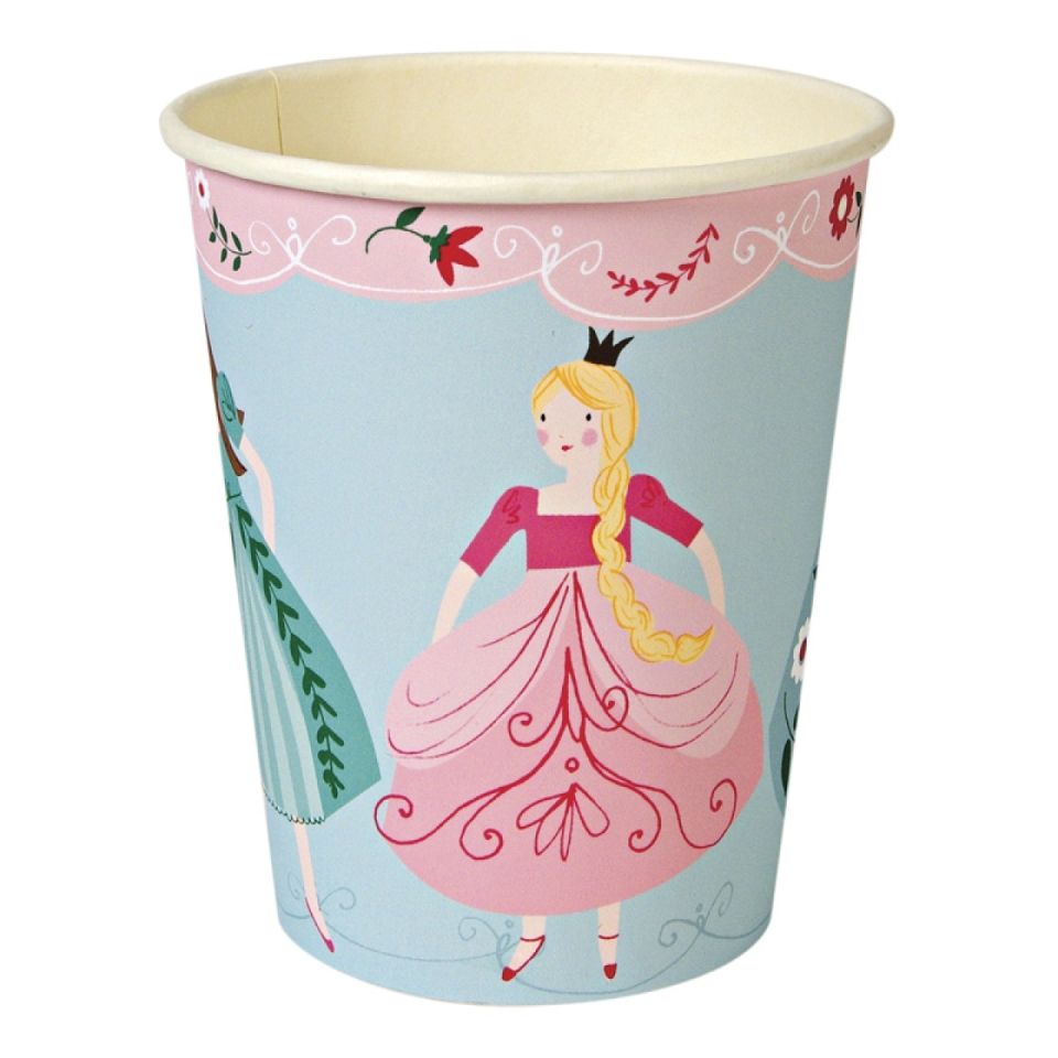 meri meri prinzessin party papier becher 12 stk