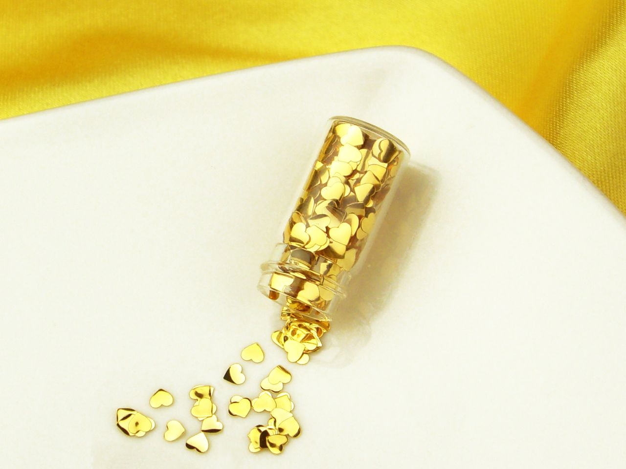 mini flacon herz gold