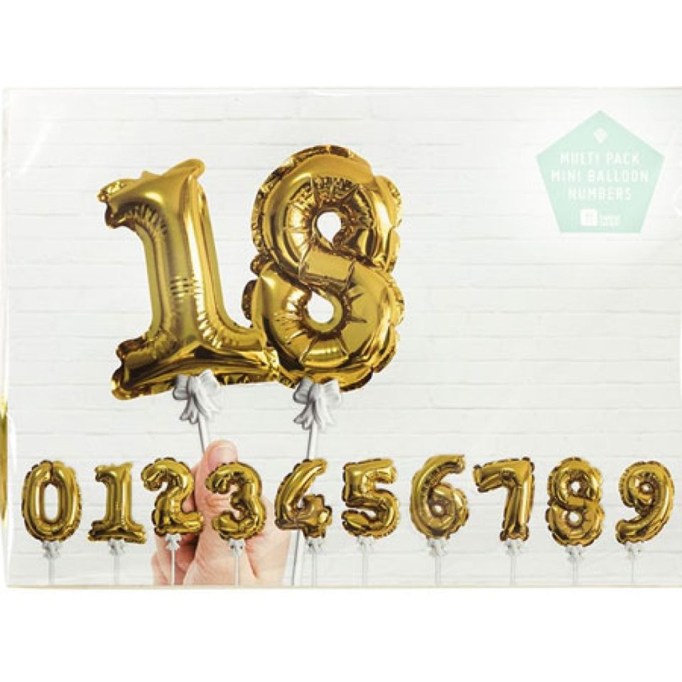folienballons zahlen topper