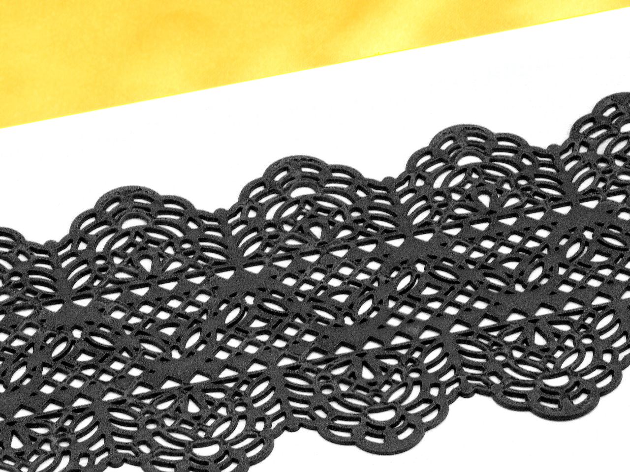 cake lace decoration dentelle black