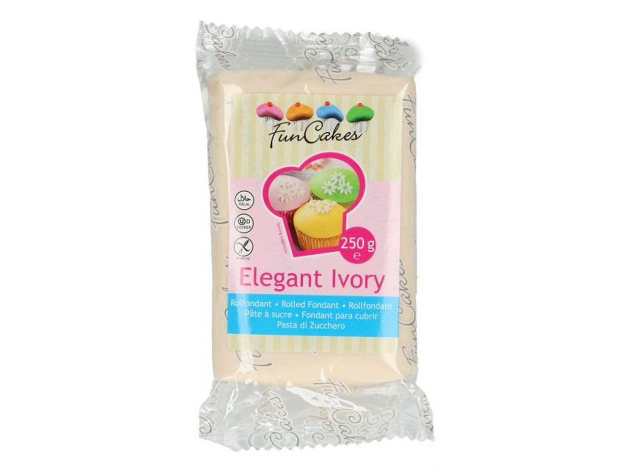 funcakes rollfondant elfenbein ivory 250g