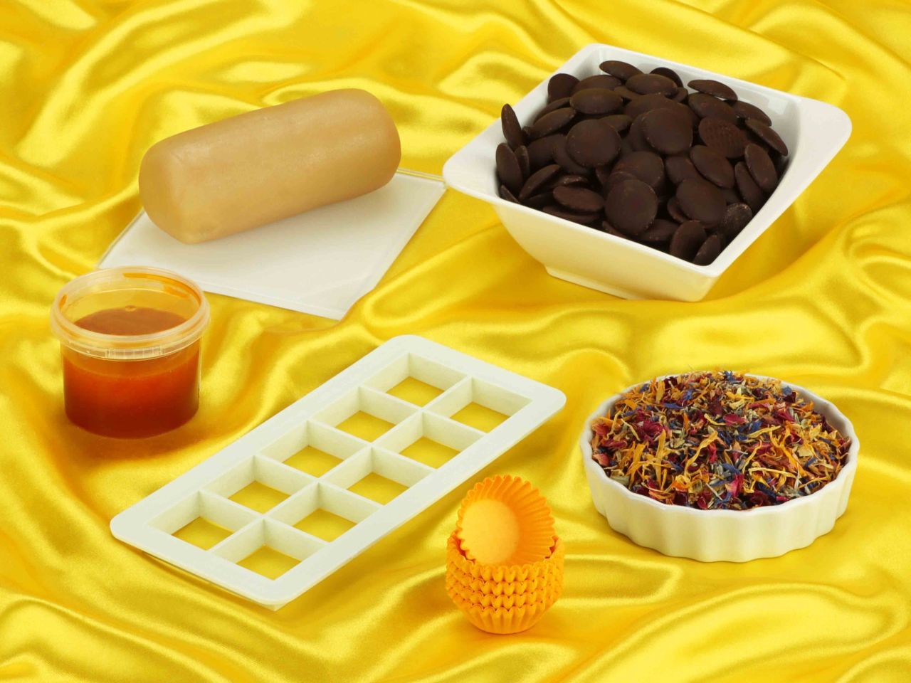 pralinenset orange marzipan bites