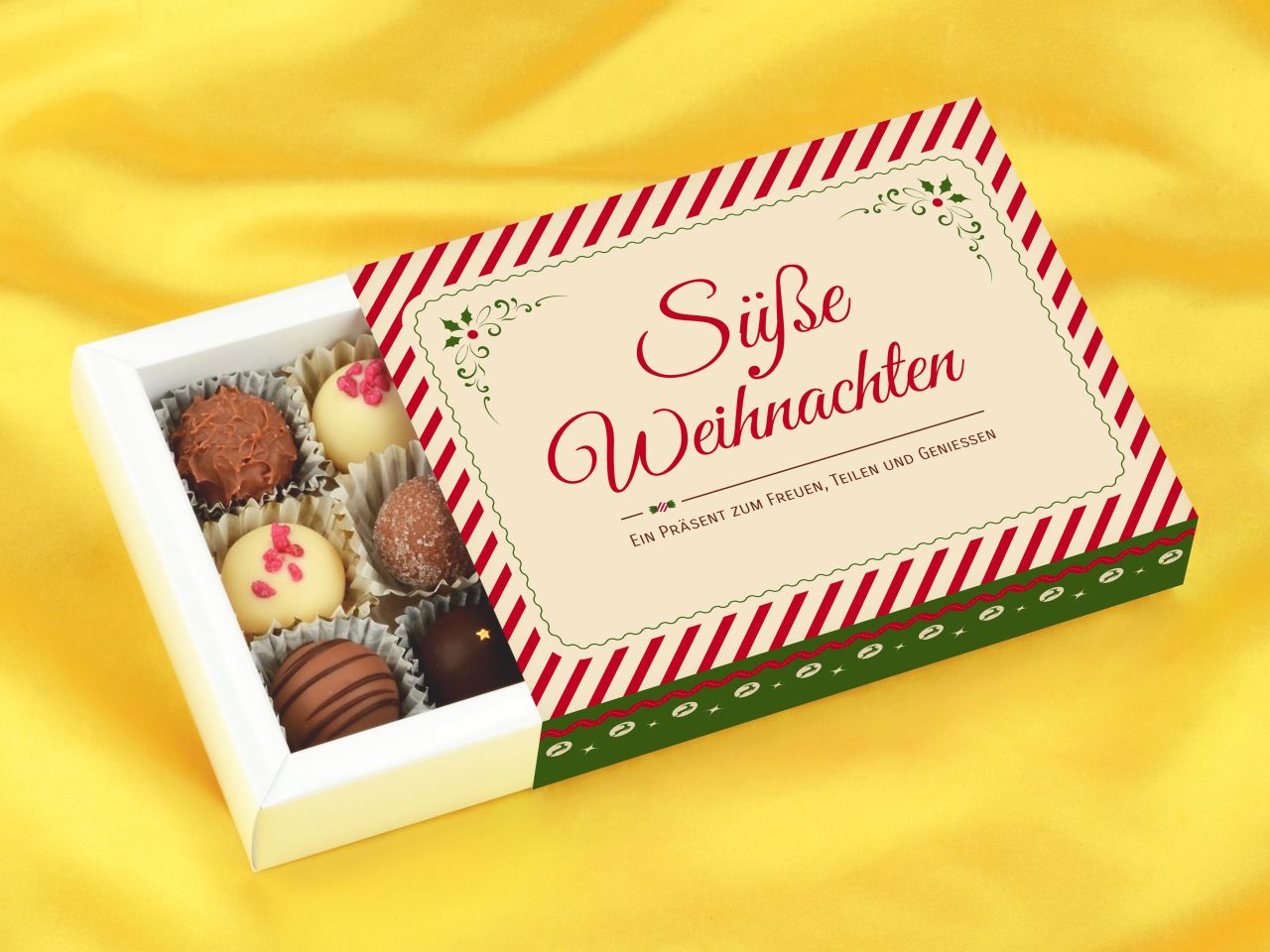 trueffelverpackung fuer 12 trueffel individuell weihnachten 1