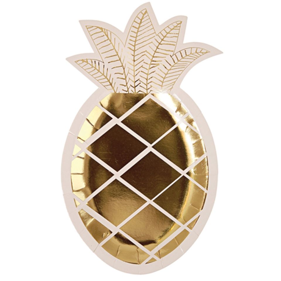meri meri partyteller ananas 8 stueck
