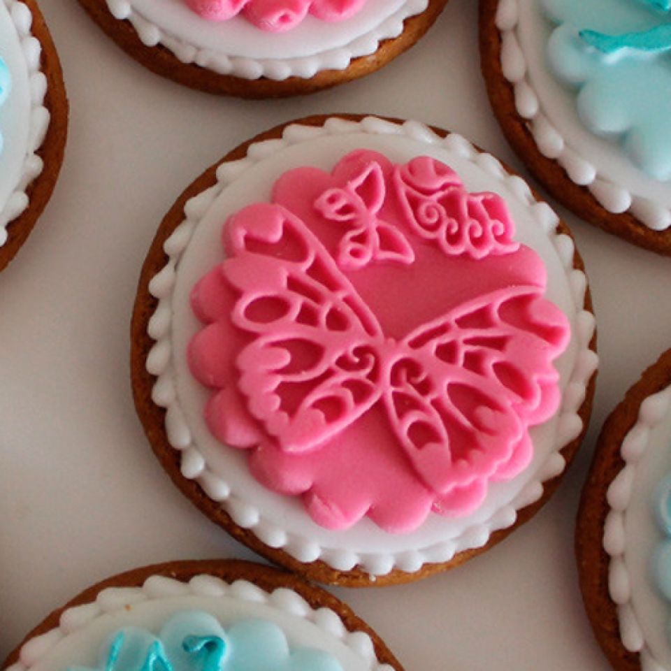 silicone fondant mat butterfly
