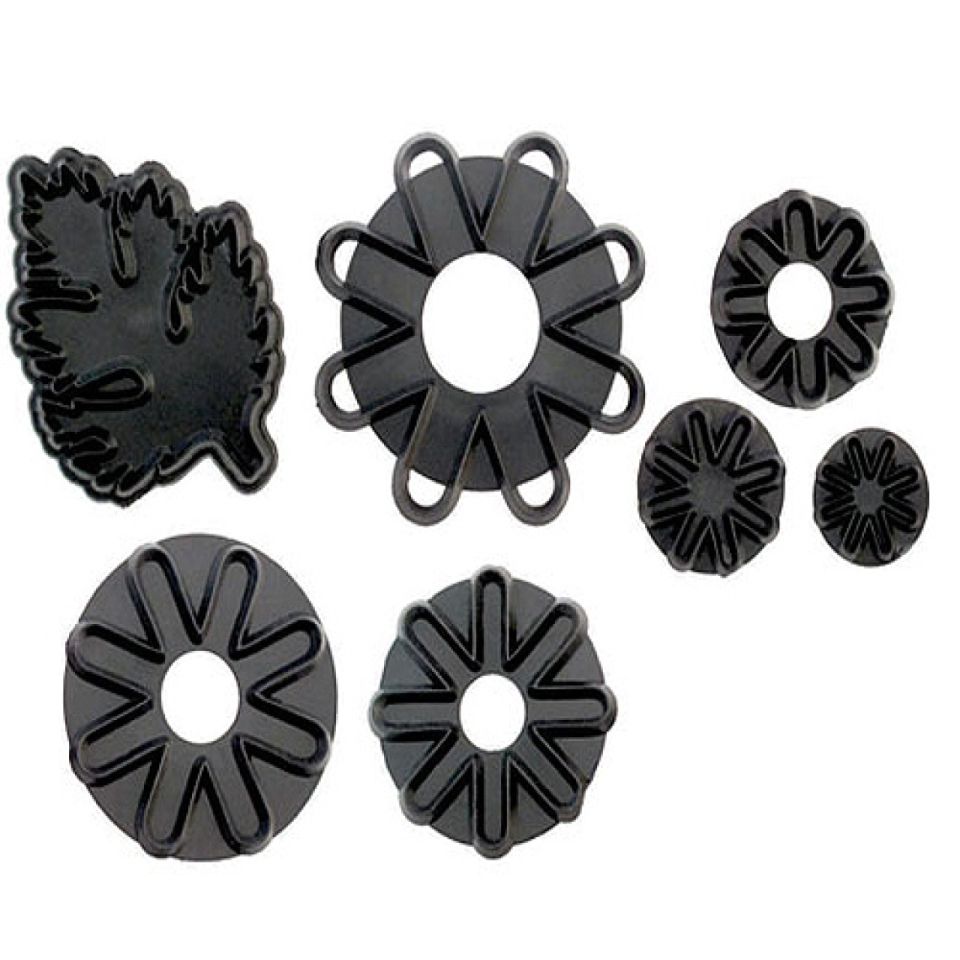pme fondant ausstecher set chrysantheme 7 teilig