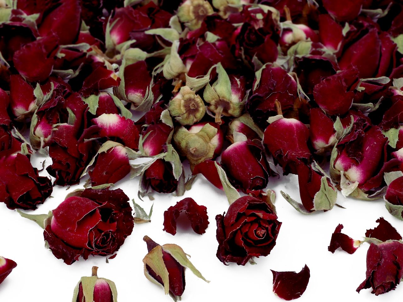 rosenknospen dunkelrot natur 30g