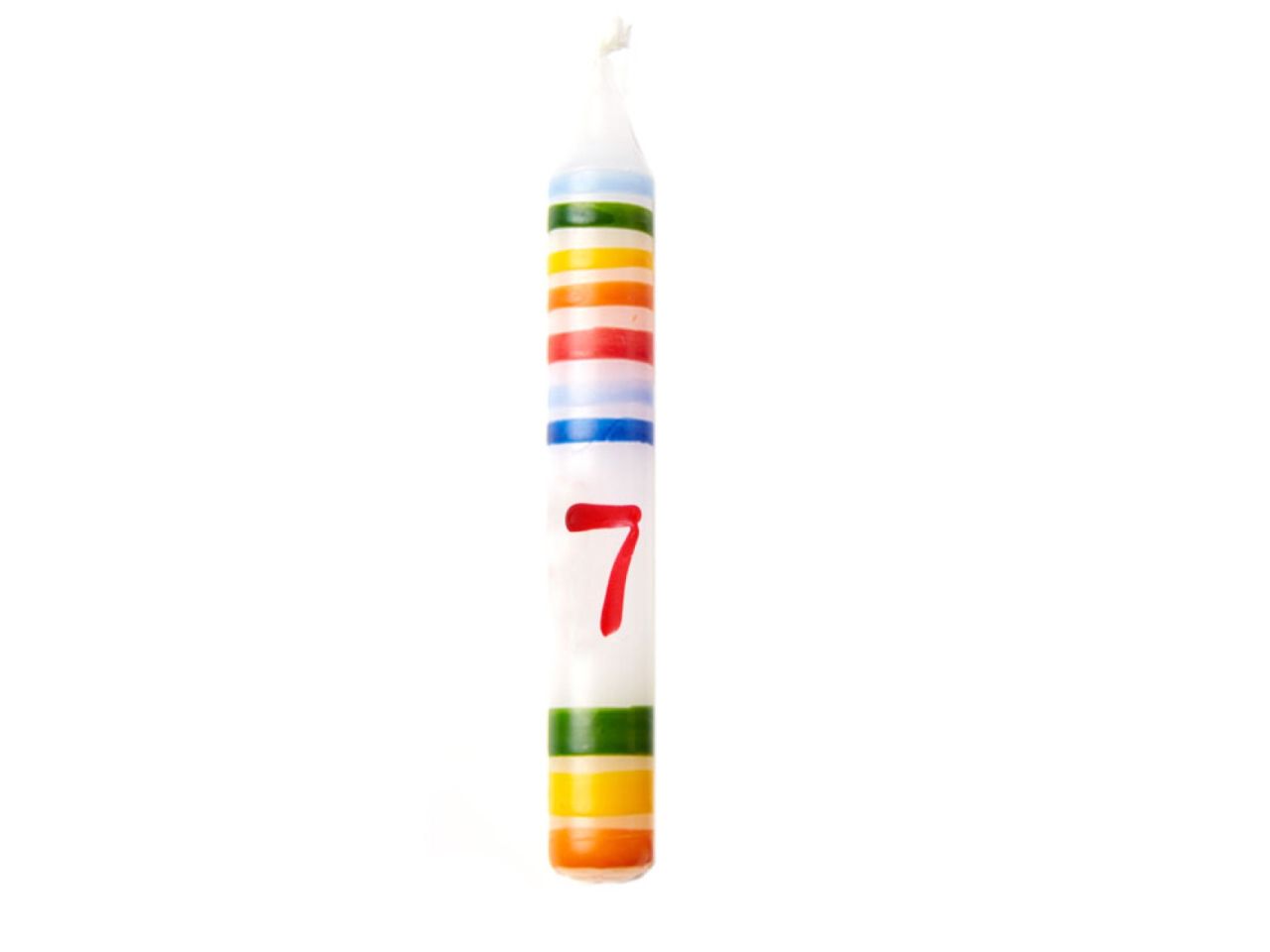 baumkerze mit ziffer 7 10 cm