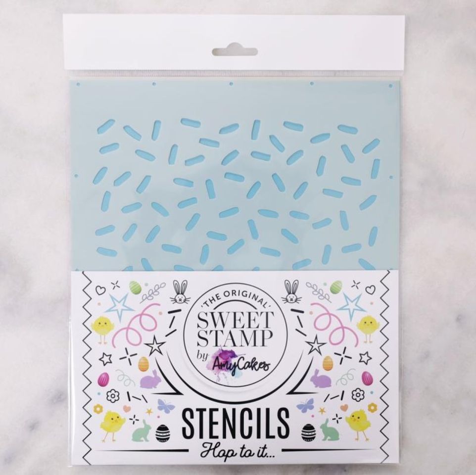 sweet stamp sprinkles stencil 21x25cm