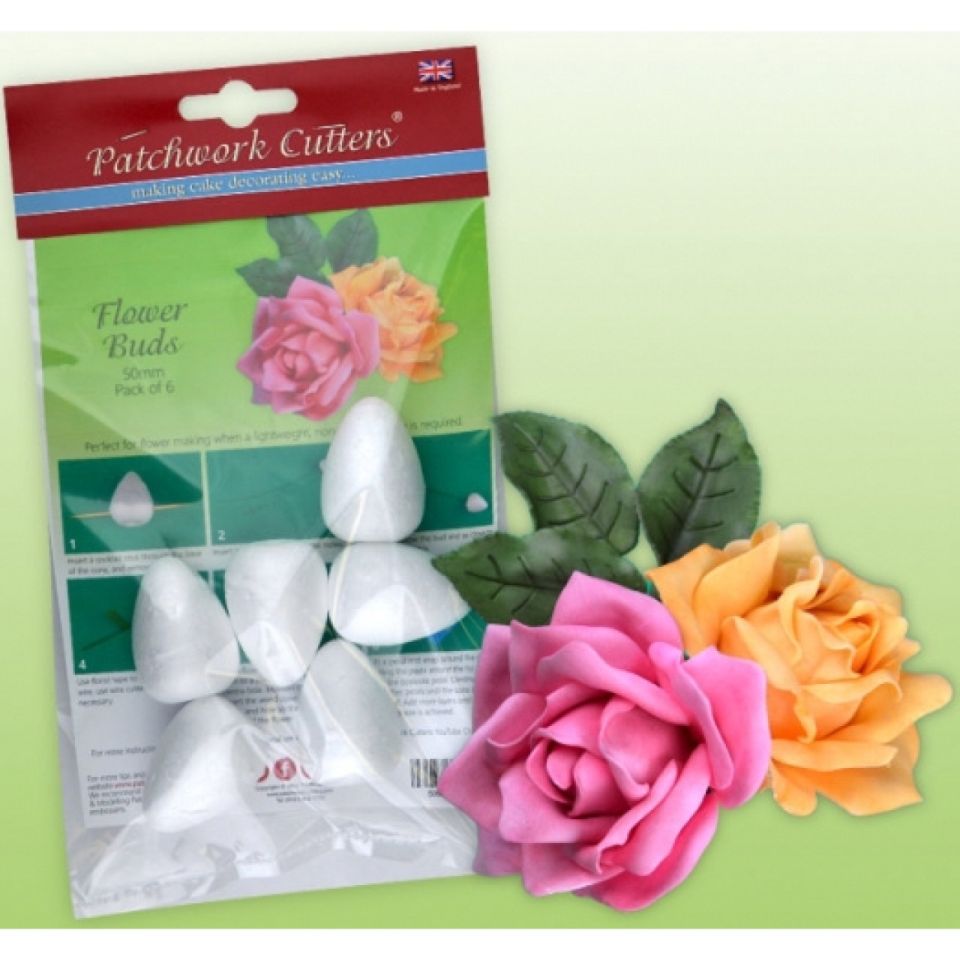 styroporknospen fondant blumenkegel 5 cm 6 stck