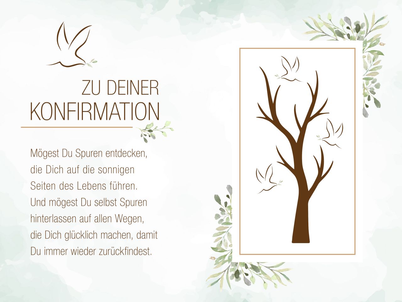 tortenaufleger konfirmation baum 20x30cm
