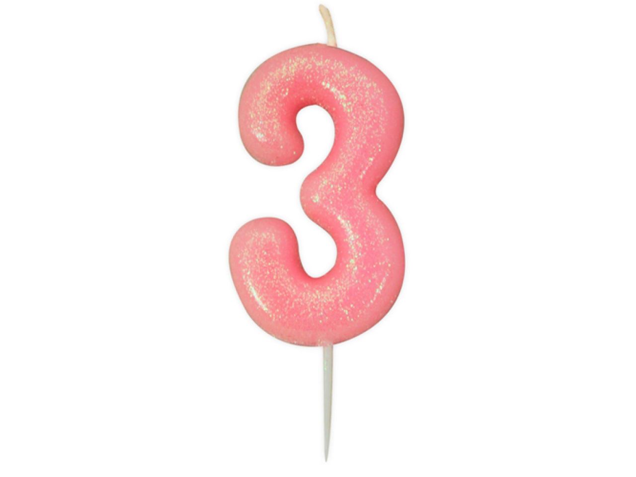 geburtstagskerze zahl 3 rosa 7 cm