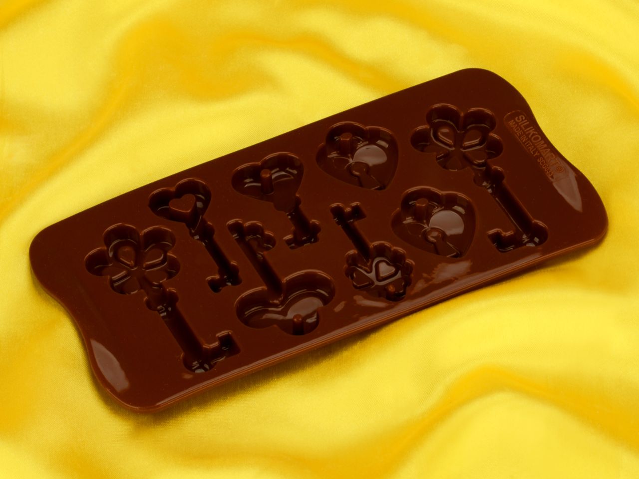 silikon pralinenform schokoladen schluessel