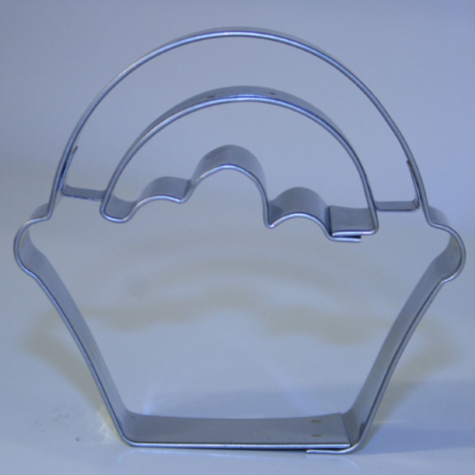 flower basket cookie cutter stainless steel 7cm