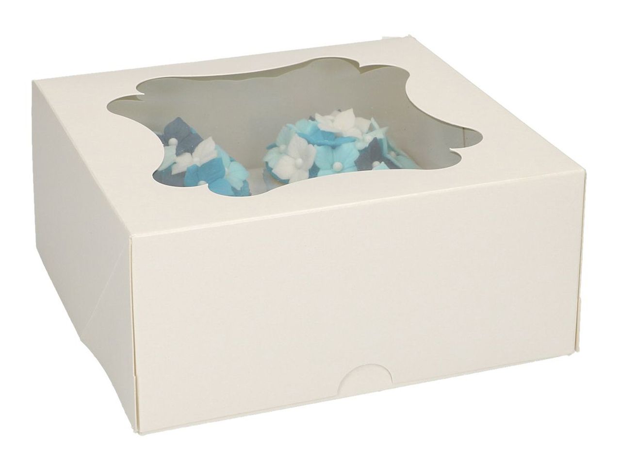 cupcake box for 4 cupcakes white
