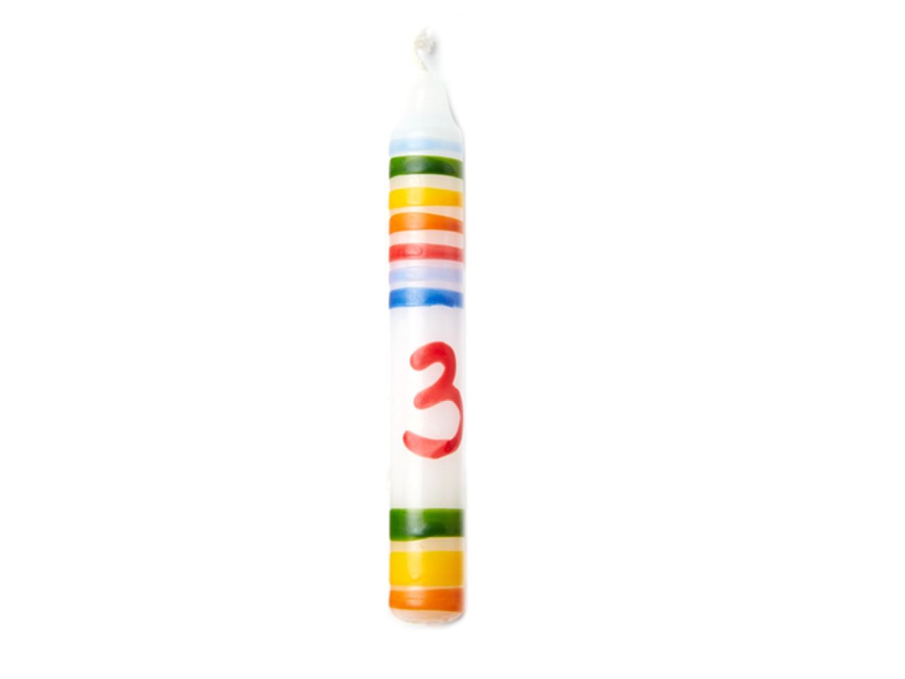 baumkerze mit ziffer 3 10 cm