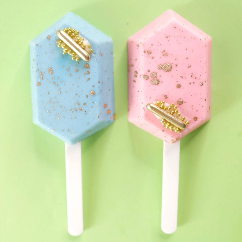 sweet stamp popsicle silikonform diamant 4 2x7 cm