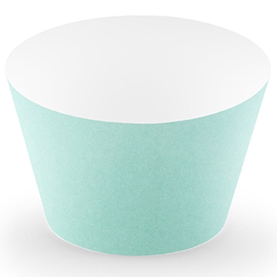 cupcake wrapper minze 6 stueck