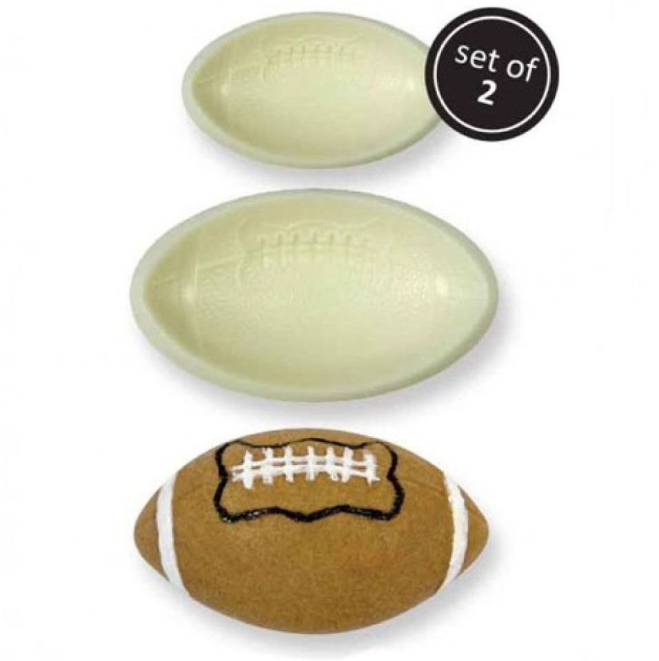 fondant rugby ball cutters set of 2