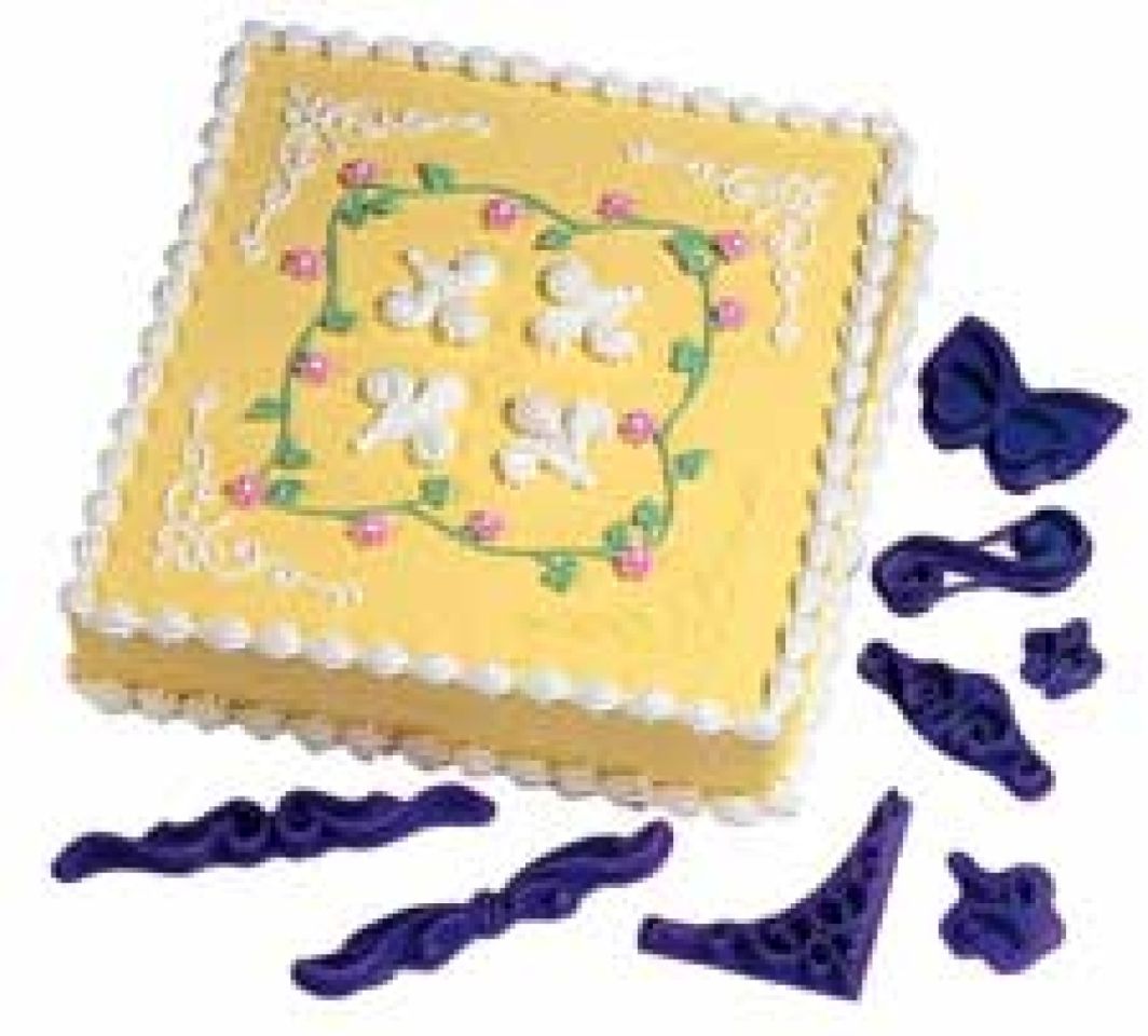 cake ornament embossing set 7 piece