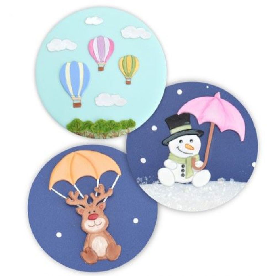 fondant cutter set hot air balloon