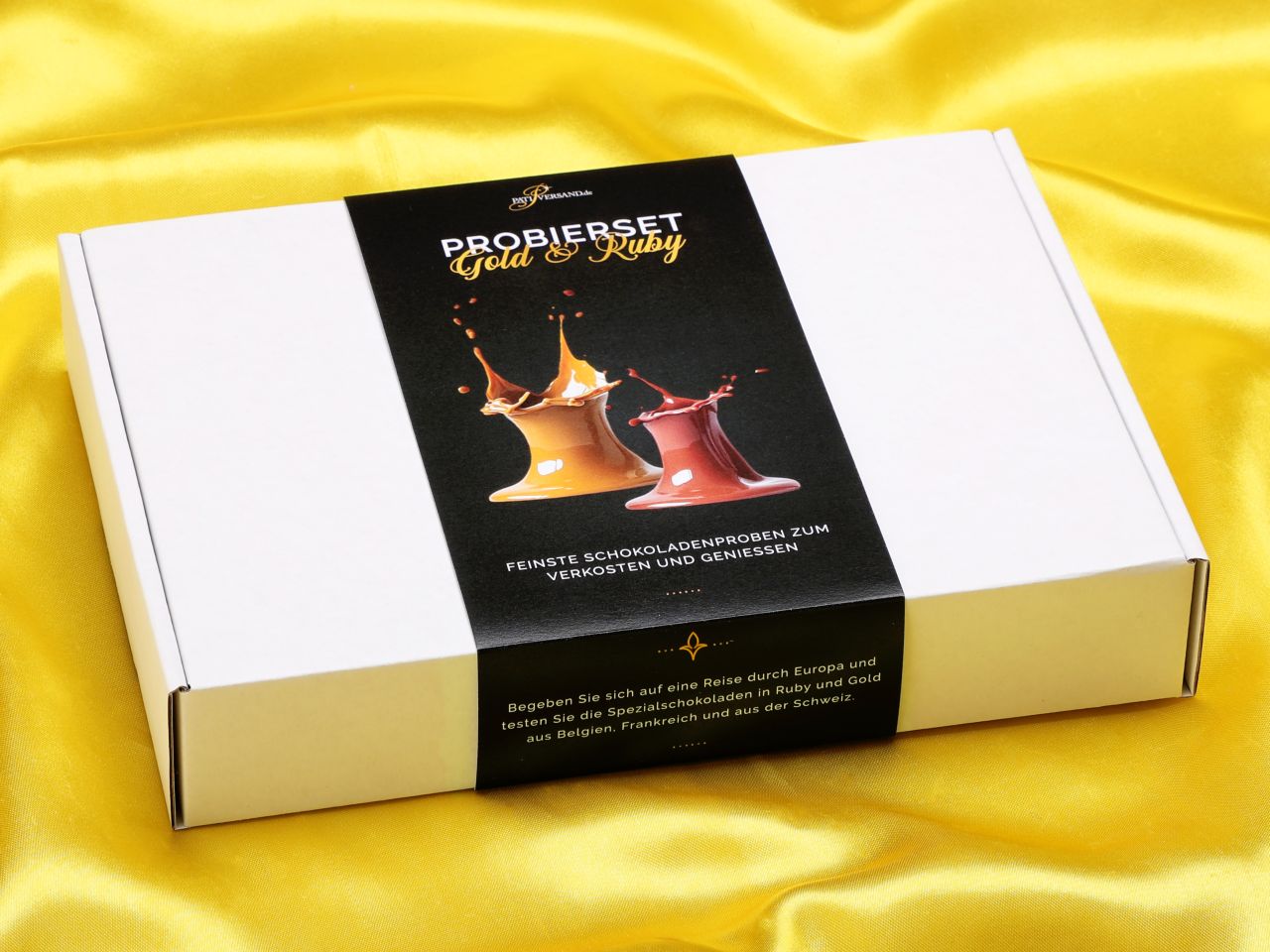 gold ruby couverture chocolate tasting set 5x20g 100g