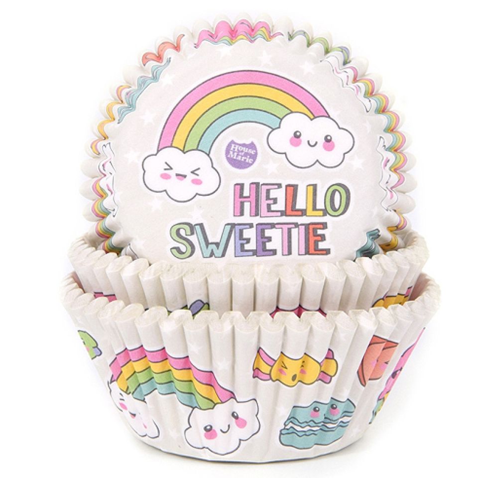 muffinfoermchen regenbogen hello sweetie