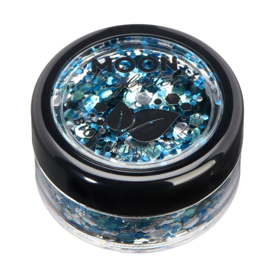 bio chunky glitter glacier blue not edible