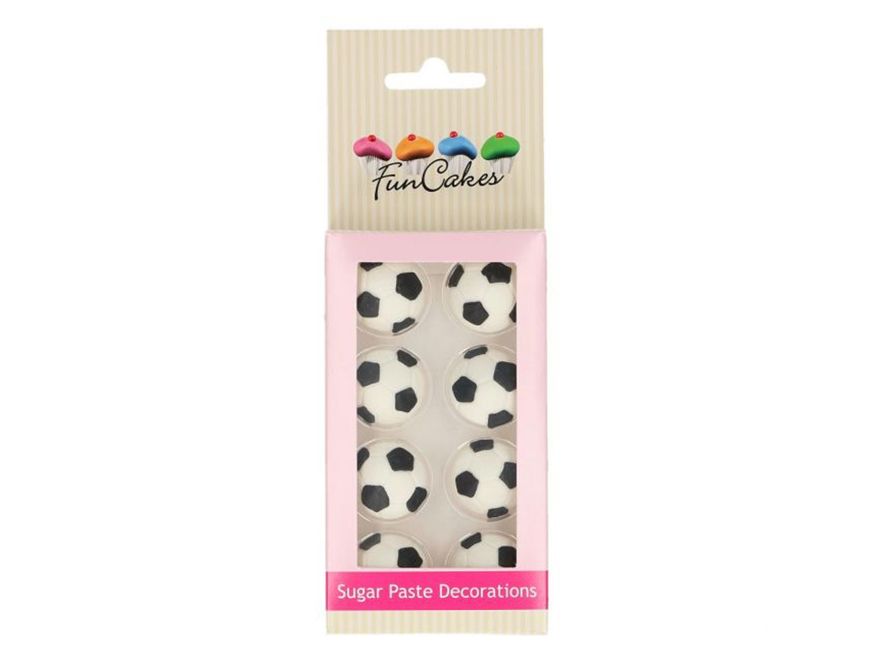 funcakes zuckerdekoration fussball 8er set