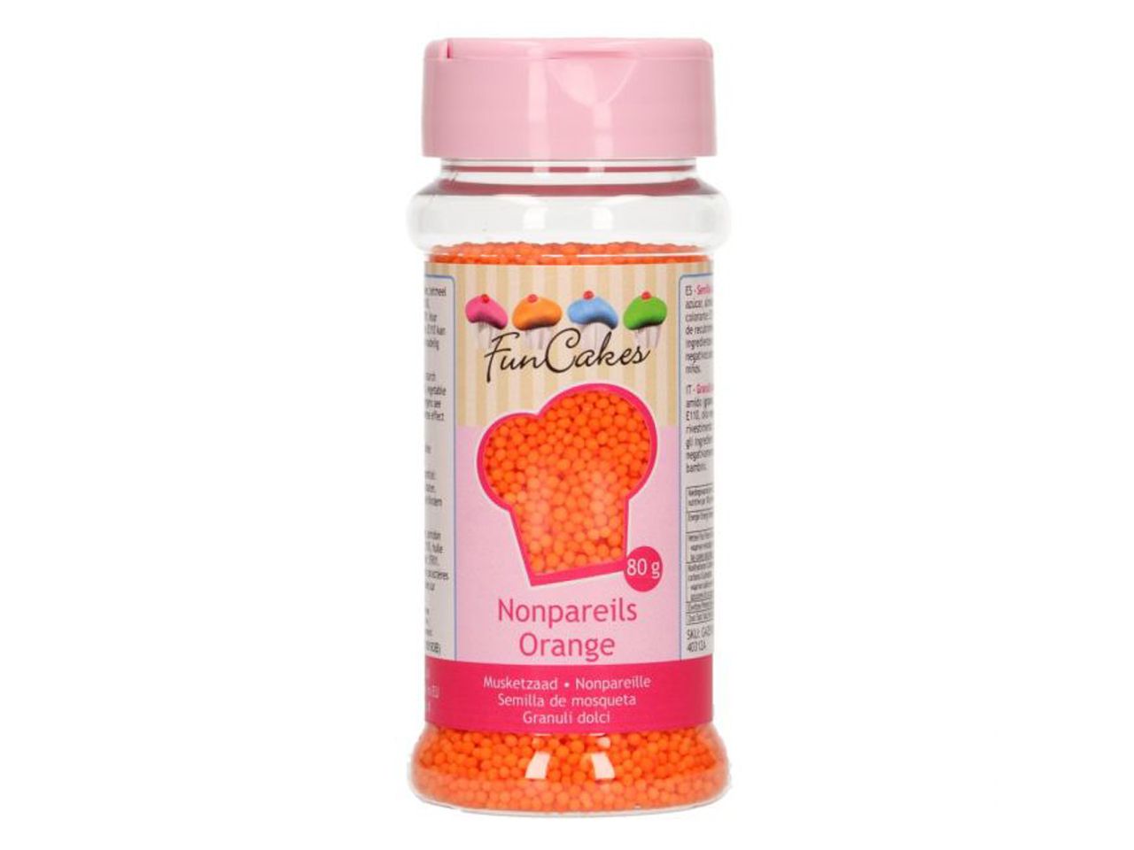 funcakes nonpareils orange 80g