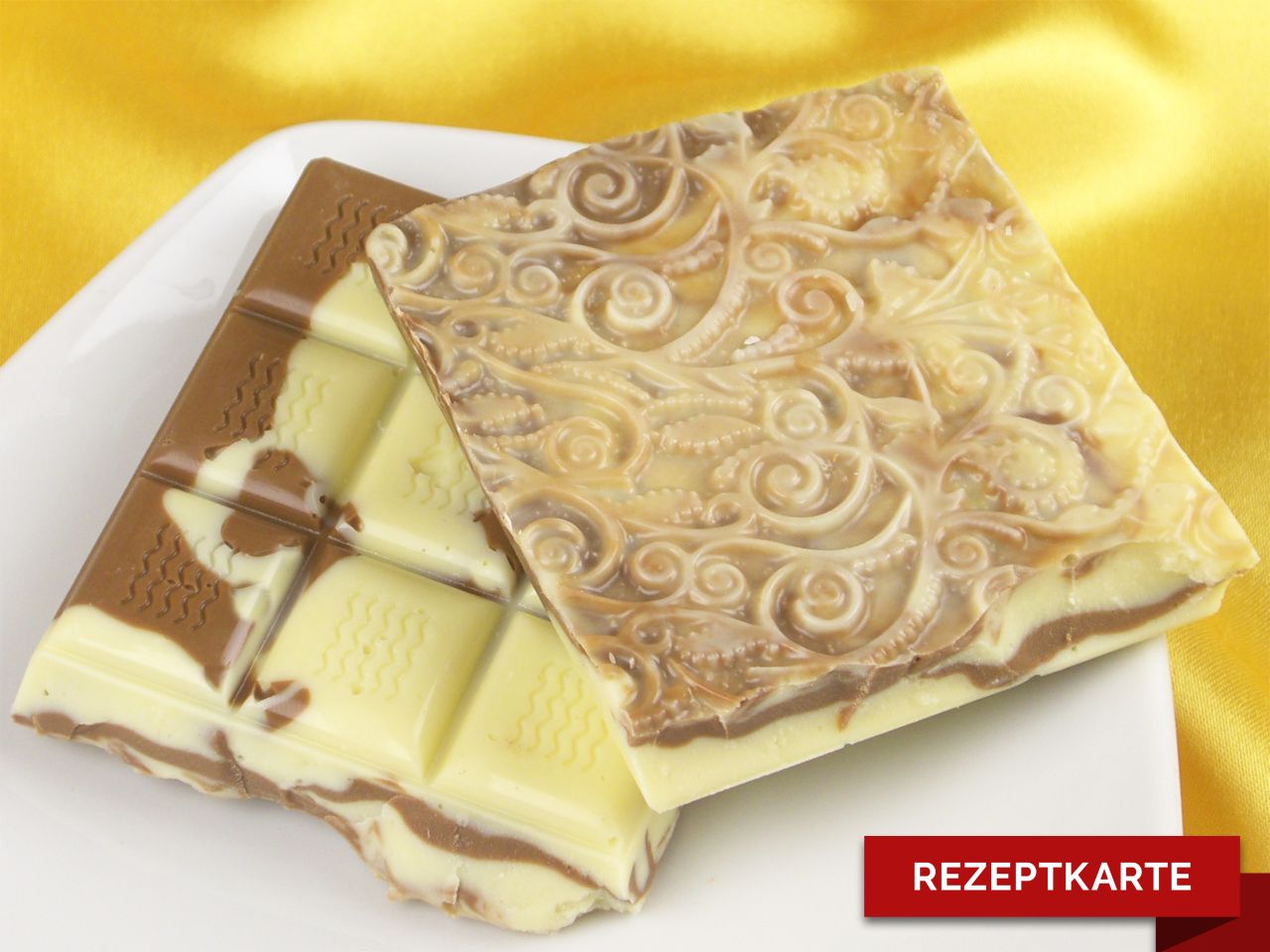 schokoladentafel amaretto rezeptkarte