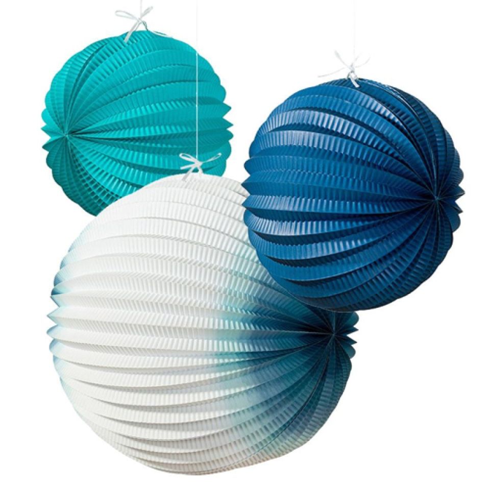 papierlampions kuestenfarben 3 stueck