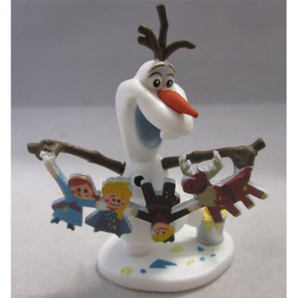 olaf cake figure with garland 7 5 cm